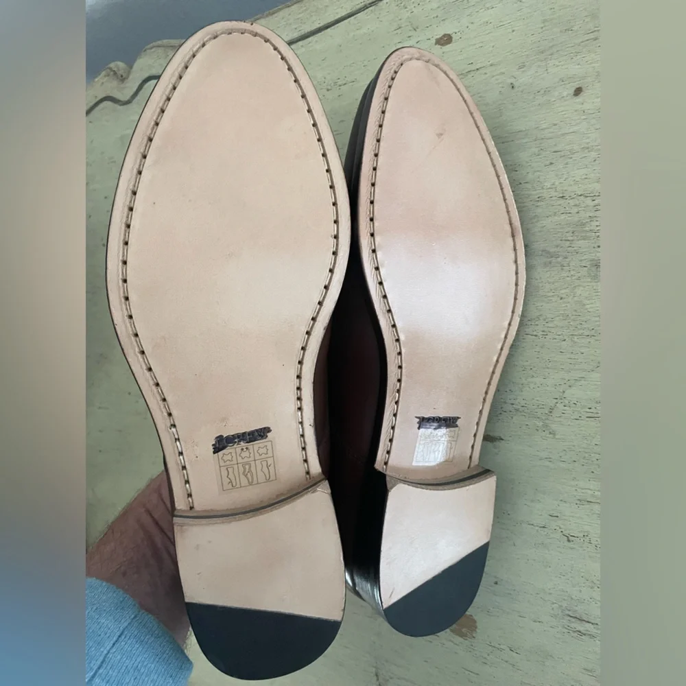 J. CREW Leather cap-toe derby shoes in Brown Size 9.5 M‎ NWOB $228 BS113